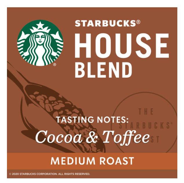 Starbucks Medium House Blend Ground Coffee, 340g/12oz .