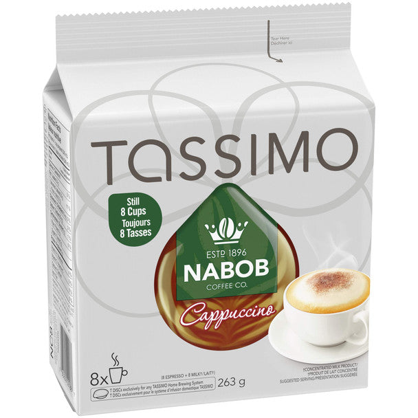 Buy Tassimo Nabob Cappuccino Coffee Single Serve 8 T-Discs