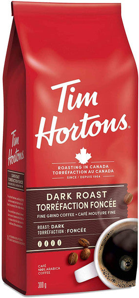 Tim Horton's Dark Roast Coffee, 300g/10.6 oz