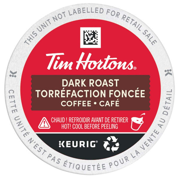 Order Tim Horton's K-Cup Dark Roast Fine Grind Coffee -126g (12pc)