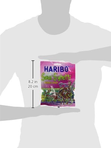 Haribo Sour Spaghetti, 5 Oz Bags (Pack of 12)