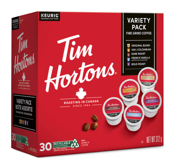 Grab Tim Horton's Variety K-Cup 30 Count