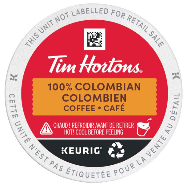 Order Tim Hortons 100% Colombian Single Serve K-Cups, 12 count
