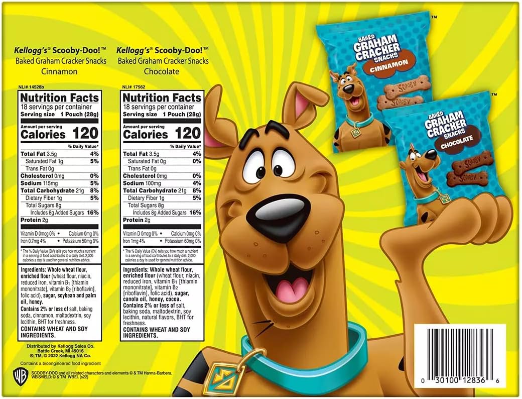 Kellogg's Scooby-Doo! Graham Cracker Sticks, 36 Oz