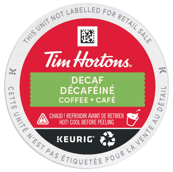 Tim Hortons Decaf Single Serve K-Cups, 12 Count .