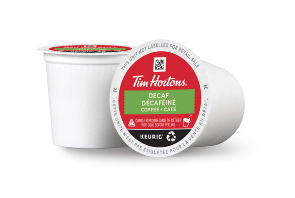 Tim Hortons Decaf Single Serve K-Cups, 12 Count .