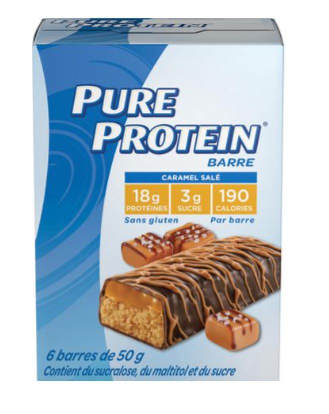 Pure Protein,Gluten Free, Snack Bars, Chocolate Salted Caramel, 50g/1.8oz., 6ct