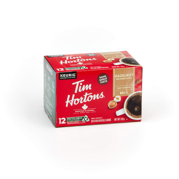 Get Tim Hortons Hazelnut Coffee K-Cup, 12 T-Discs (12 Pods/Box)