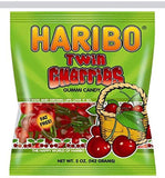 Haribo Twin Cherries, 5 Ounce Bags (Pack Of 12)