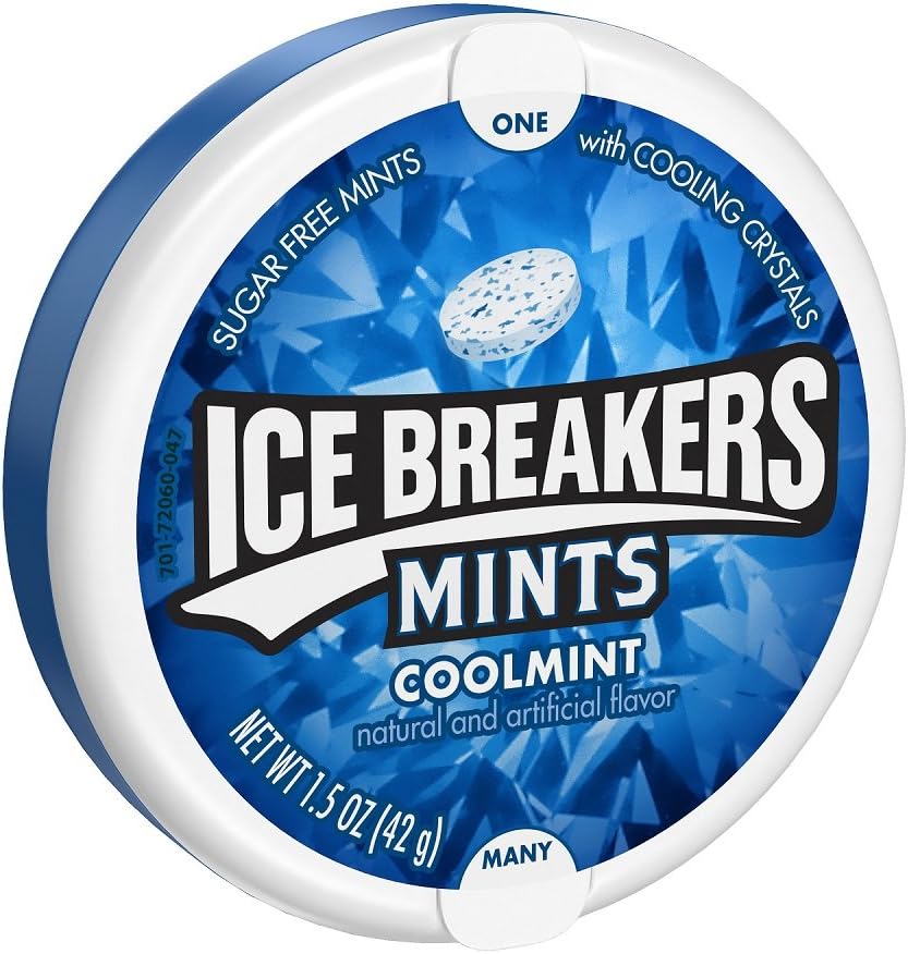 Ice Breakers Sugar Free Mints , Cool Mint (pack of 8)