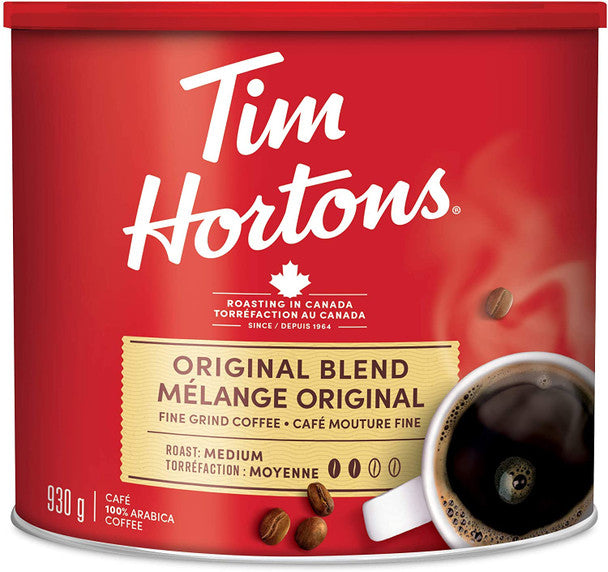 Tim Hortons Original Coffee, Fine Grind Coffee,medium, 930g/33oz.,(1ct)