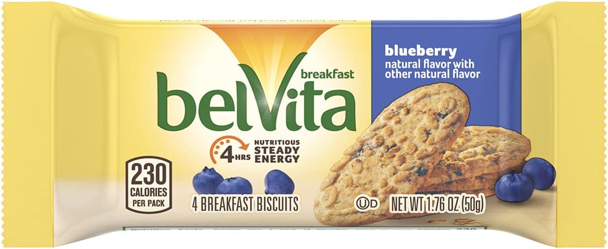 Belvita Blueberry Breakfast Biscuits, 25 Count