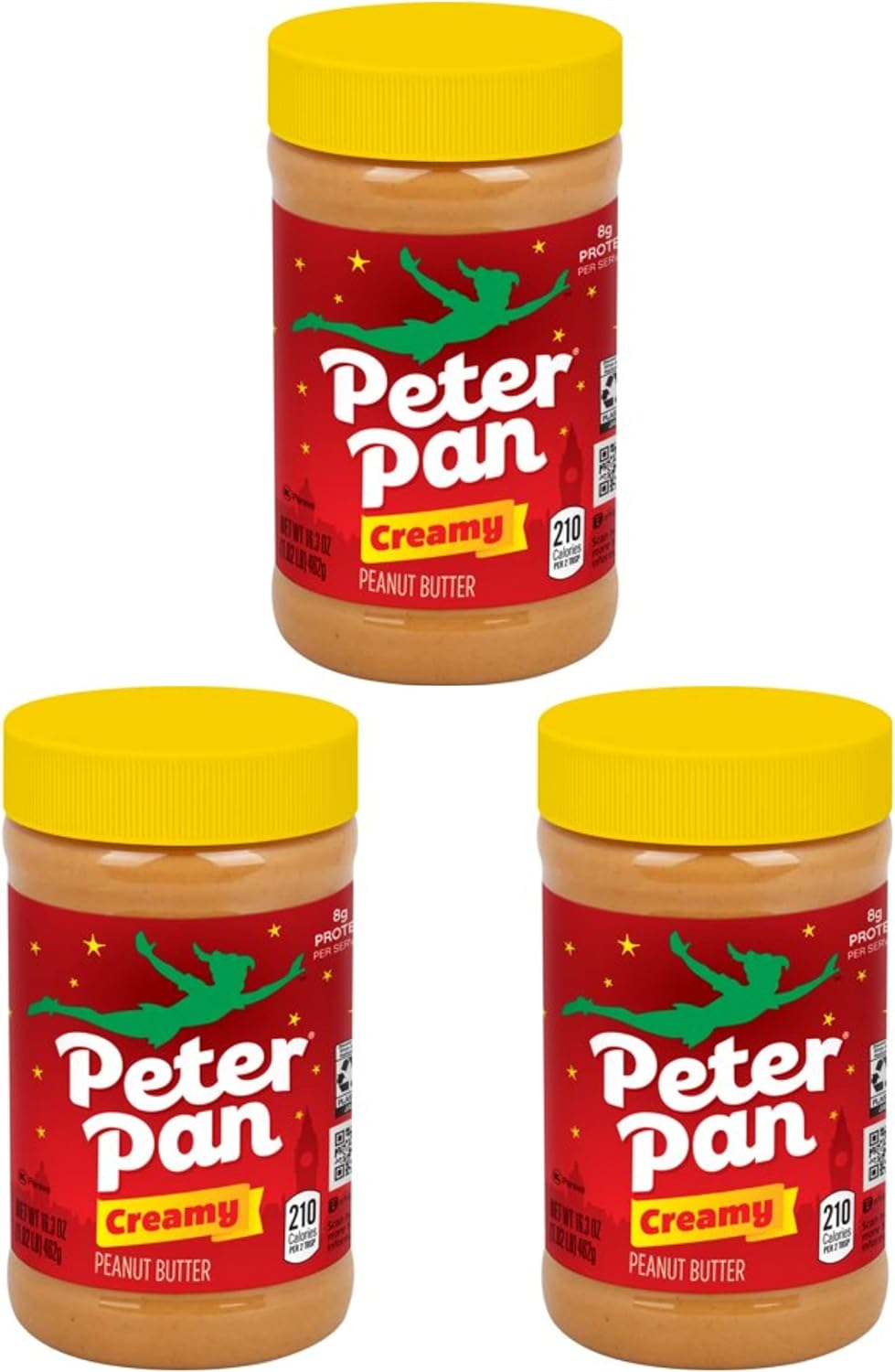 Peter Pan Creamy Peanut Butter, Bundle, (3 Pack)