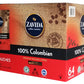 Buy Zavida 100% Colombian, Medium Roast, Premium Ground Coffee, 64 pouches (56.7g/2 oz.), 3.6kg/8 lbs. Box .