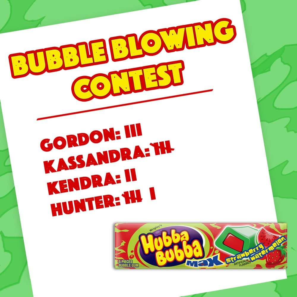 Hubba Bubba Bubble Gum, 5 PC (Pack of 18)