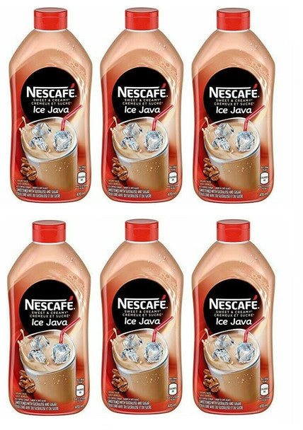 Nescafe Ice Java Coffee Syrup 470ml - Imported from Canada (Pack of 4)