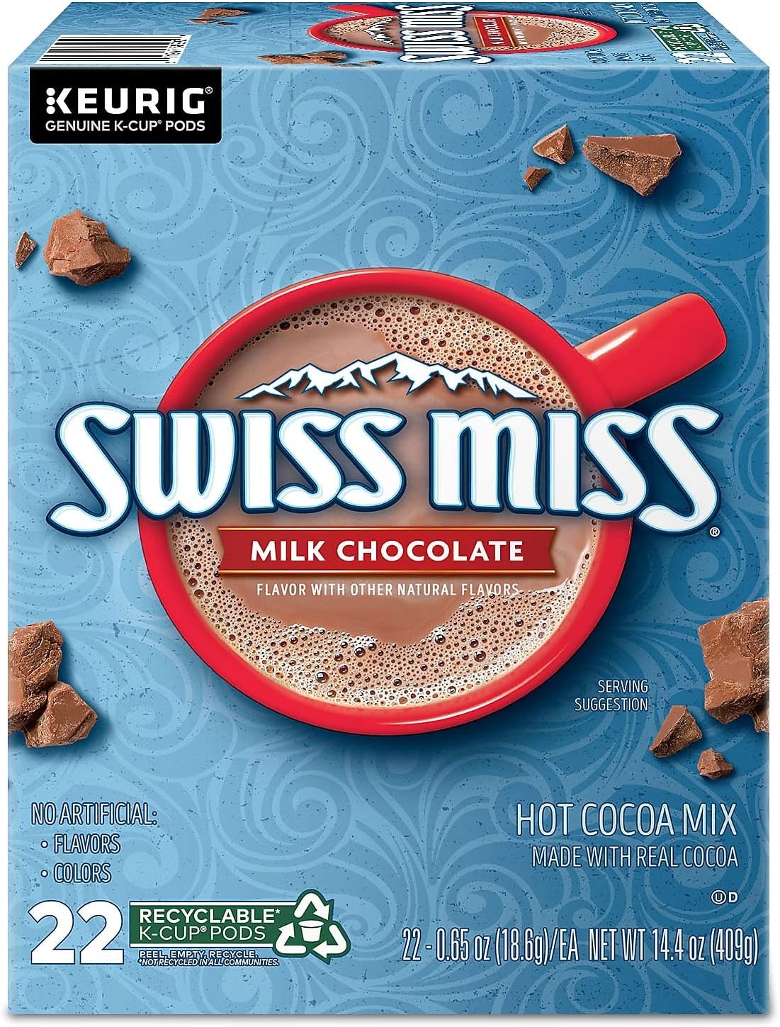 Swiss Miss Hot Cocoa Single-Serve K-Cup®, 0.65 Oz, Box of 22