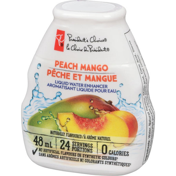Peach Mango Liquid Water Enhancer President's Choice 48ml/1.62 OZ .