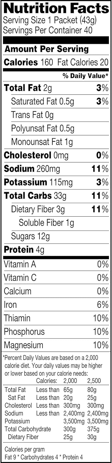 Quaker Instant Oatmeal, Maple Brown Sugar (40 Count), 60.6 oz