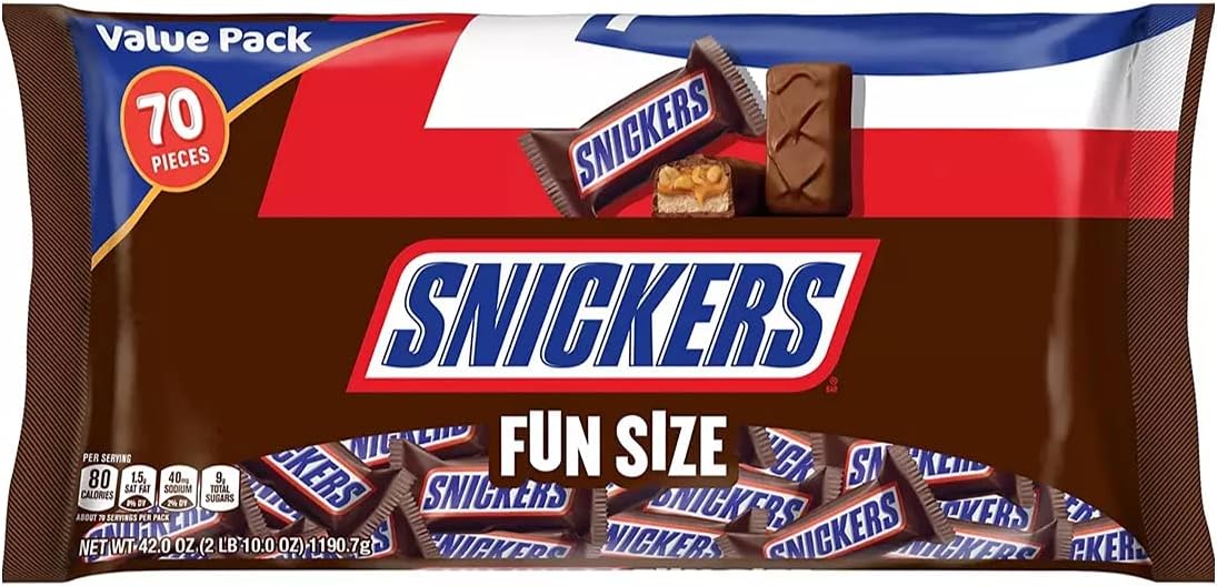 Snickers Fun Size Chocolate Candy Bars, 42 oz.