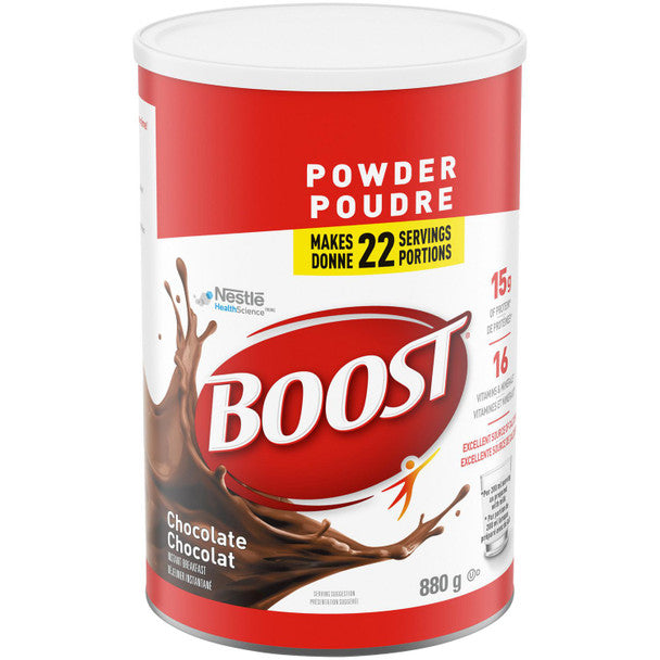 Boost Nutritional Powder Instant Chocolate Breakfast Drink Mix, 880g/1.9 lbs. .