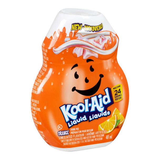 Kool-Aid Orange Liquid Drink Mix, 48mL/1.6 fl.oz., .