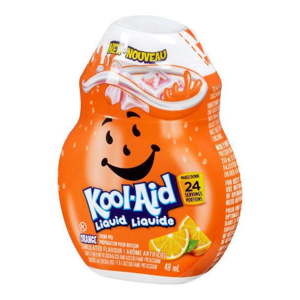 Kool-Aid Orange Liquid Drink Mix, 48mL/1.6 fl.oz., .