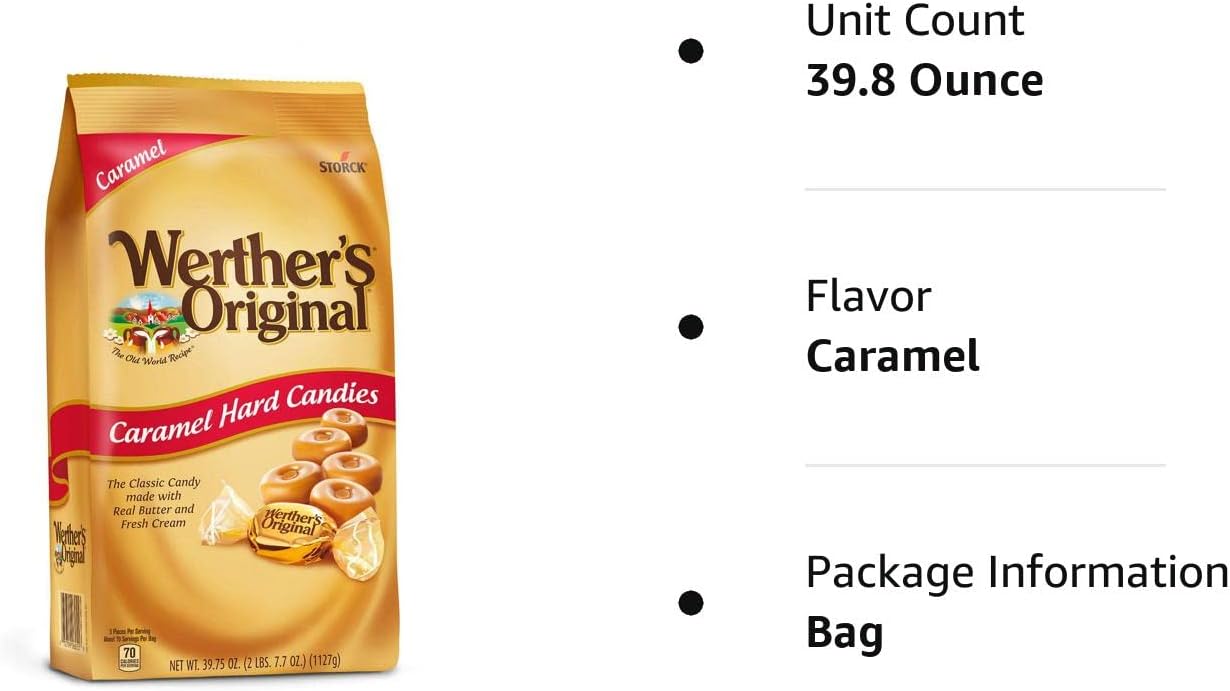 Werther's Original Caramel Hard Candies 39.75oz Bag