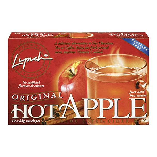 Lynch Original Hot Apple Cider Drink Mix, 23g/0.8 oz., 10 packets .