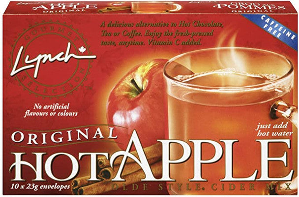 Lynch Original Hot Apple Cider Drink Mix, 23g/0.8 oz., 10 packets .