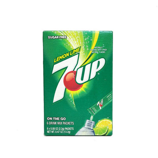 Buy 7Up Lemon Lime Sugar Free Drink Mix, 6 Packets - 13.2g/0.5oz