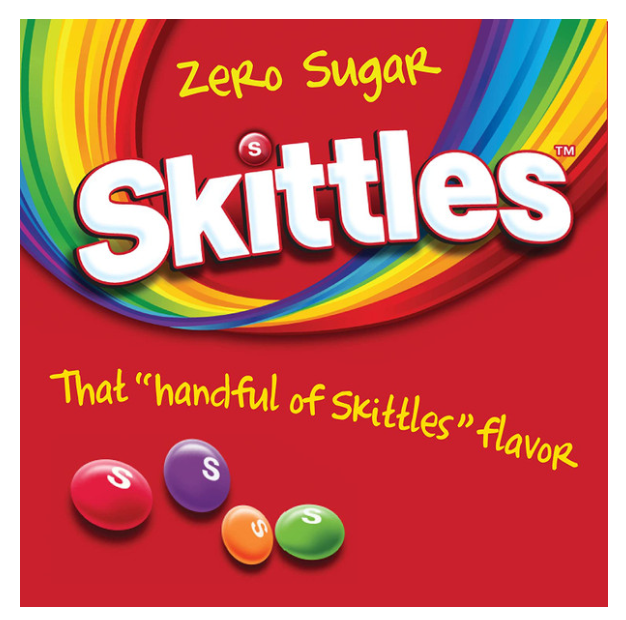 Skittles Zero Sugar Original Punch Flavored Drink Mix, 6 packets, 15.5g/0.55 oz. Box .