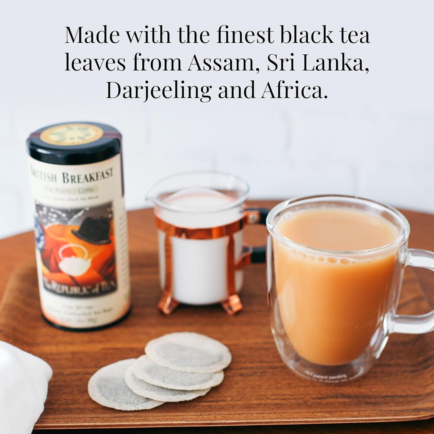 The Republic Of Tea British Breakfast Black Tea, 50 Tea Bags, Gourmet Blend, Non-GMO Project Verified