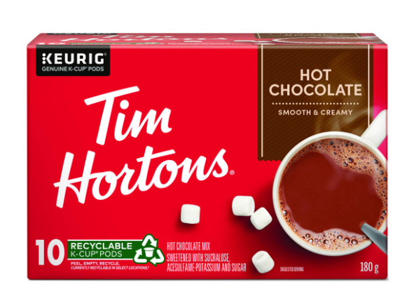 Buy Tim Hortons Hot Chocolate Keurig Brewers K-Cup Pods 10 Count