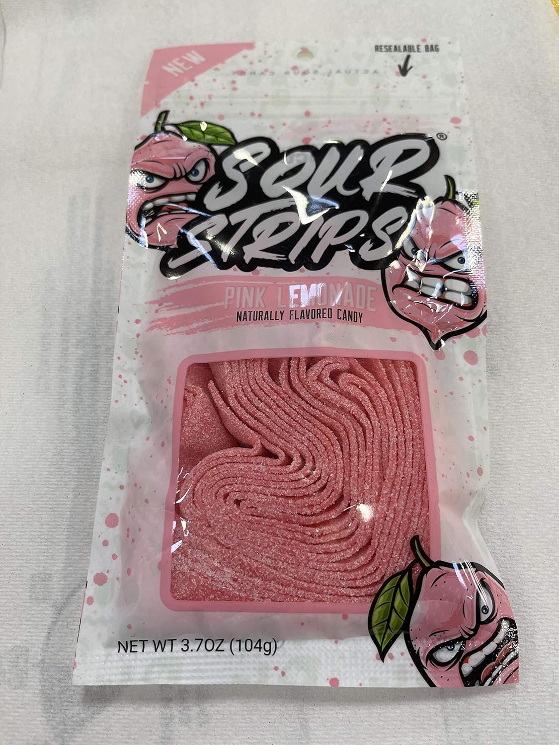 Sour Strips Pink Lemonade (Pack of 3)