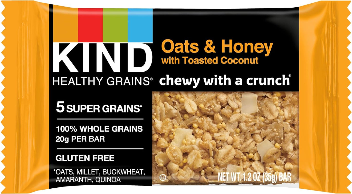 KIND Healthy Grains Bars Oats & Honey - 18oz/15ct