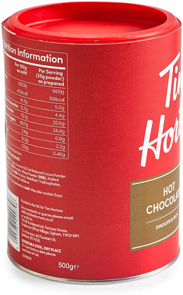 Order Tim Hortons Rich and Delicious Hot Chocolate - 500g/17.6oz