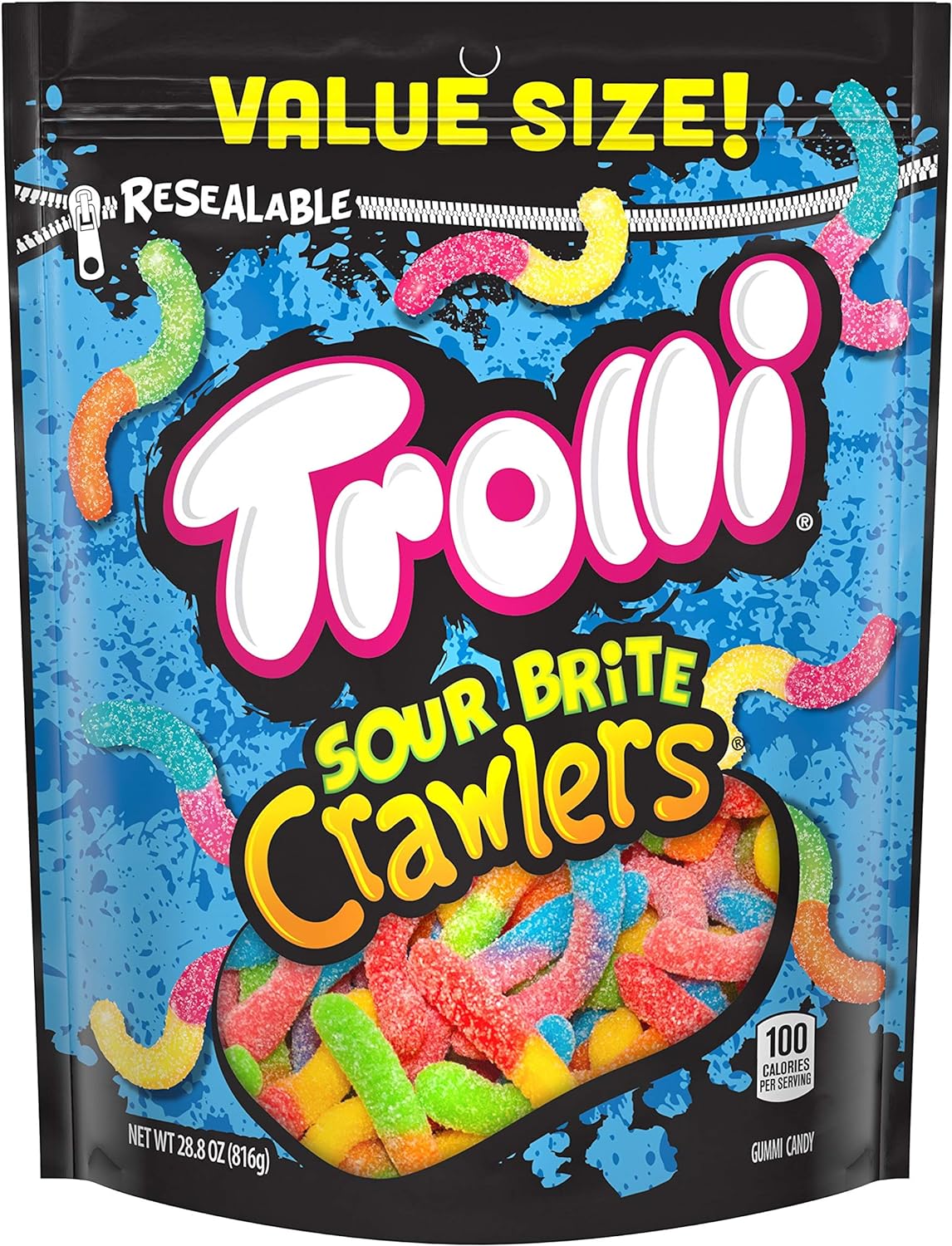 Trolli Sour Brite Crawlers - 30.4oz Bag