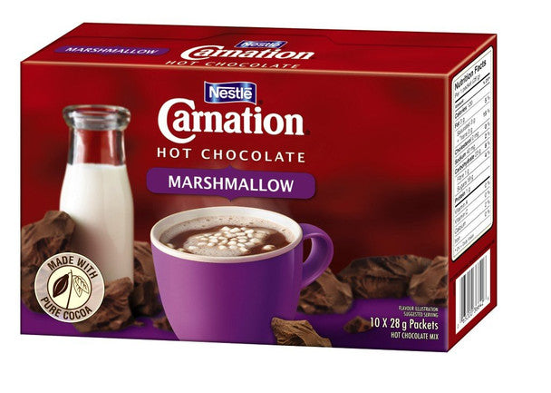 Nestle CARNATION Hot Chocolate Marshmallow (10 x 28g/1oz) {Canadian}