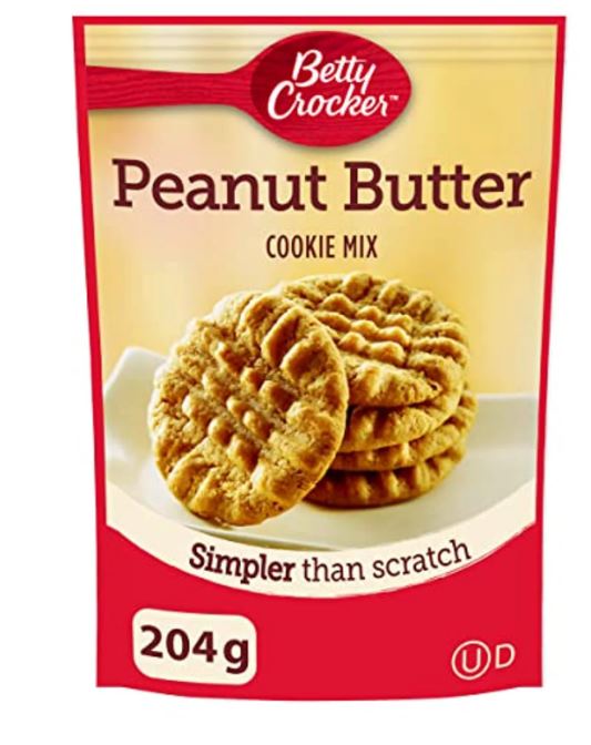 BETTY CROCKER Peanut Butter, Cookie Mix, 204g/7.2 oz