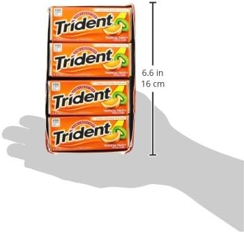 Trident Tropical Twist Sugar Free Gum, 15 Count, 1 lb