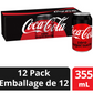 Coca-Cola Zero Sugar, 355mL cans, 12ct, Imported from Canada
