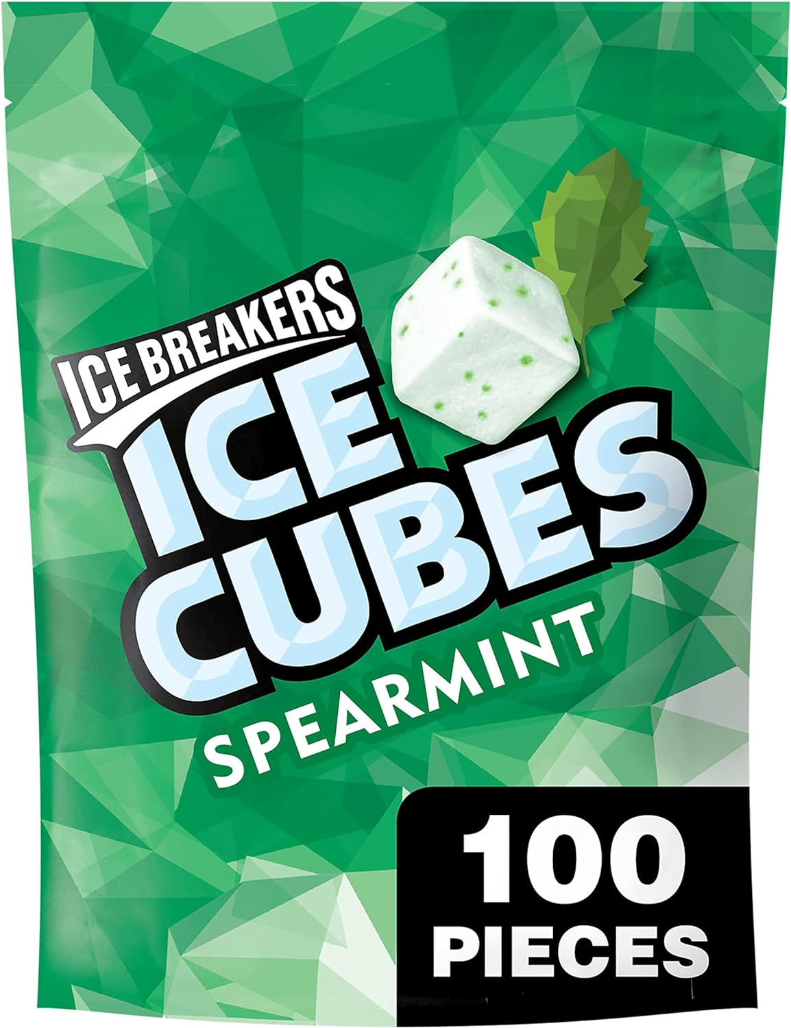 ICE BREAKERS ICE CUBES Sugar Free Gum (Spearmint, 8.11 Ounce)