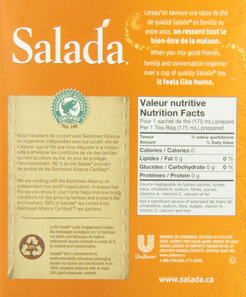 Salada Orange Pekoe Tea 72ct tea bags, .