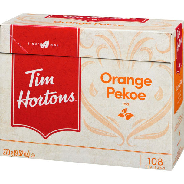 Tim Hortons Orange Pekoe Tea, 108 Tea Bags, 270g(9.5oz) .