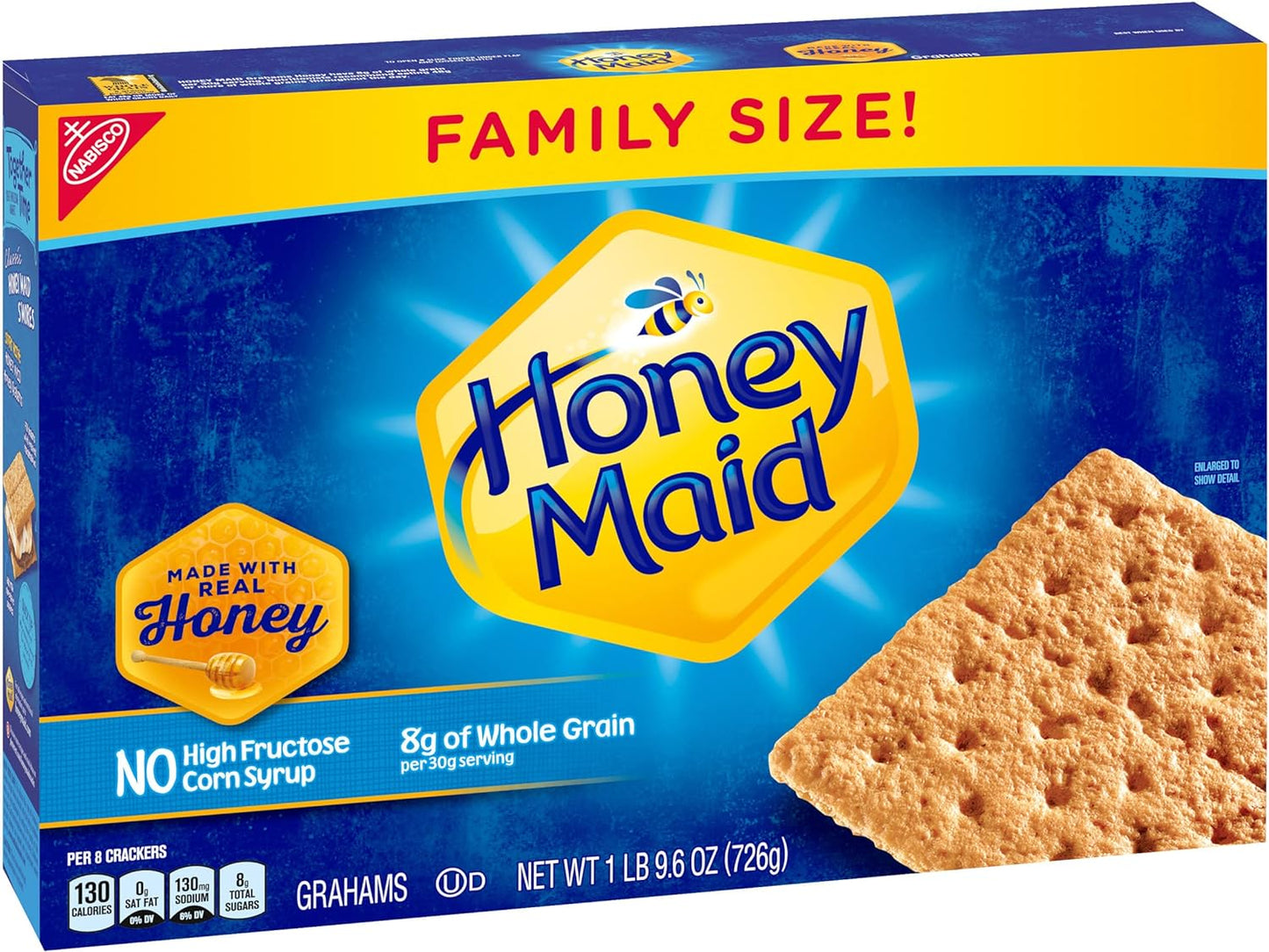 Honey Maid Honey Graham Crackers, Family Size, 25.6 oz