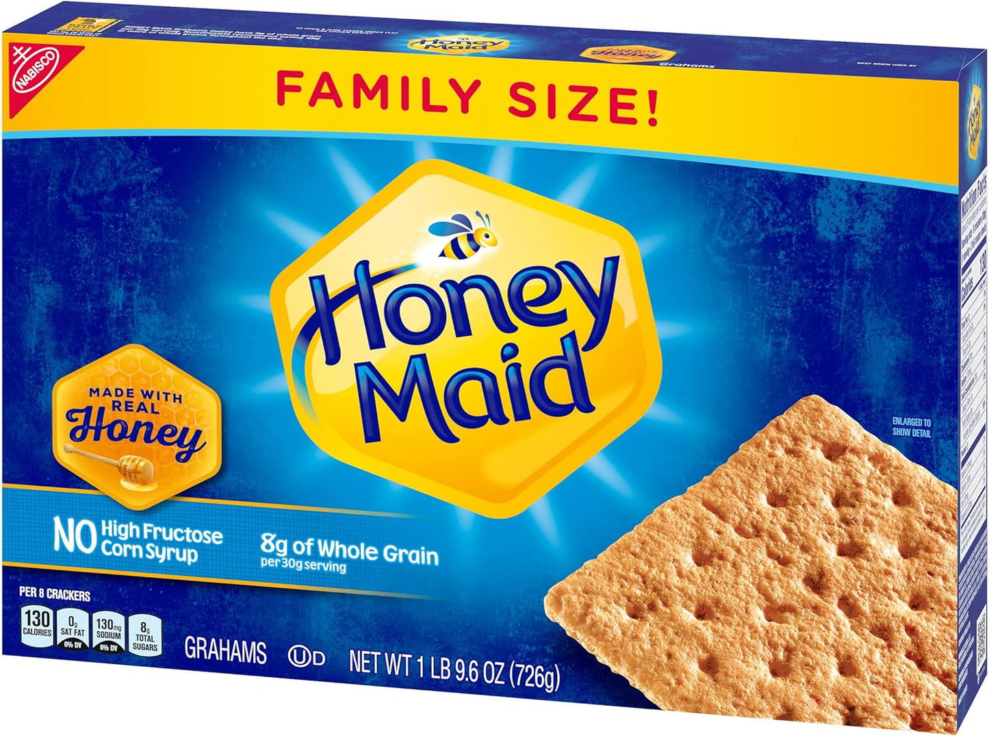 Honey Maid Honey Graham Crackers, Family Size, 25.6 oz