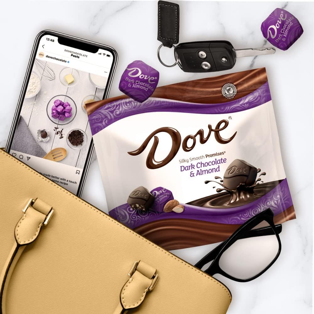 Dove Promises Dark Chocolate Almond Candy Bag, 7.61 Oz