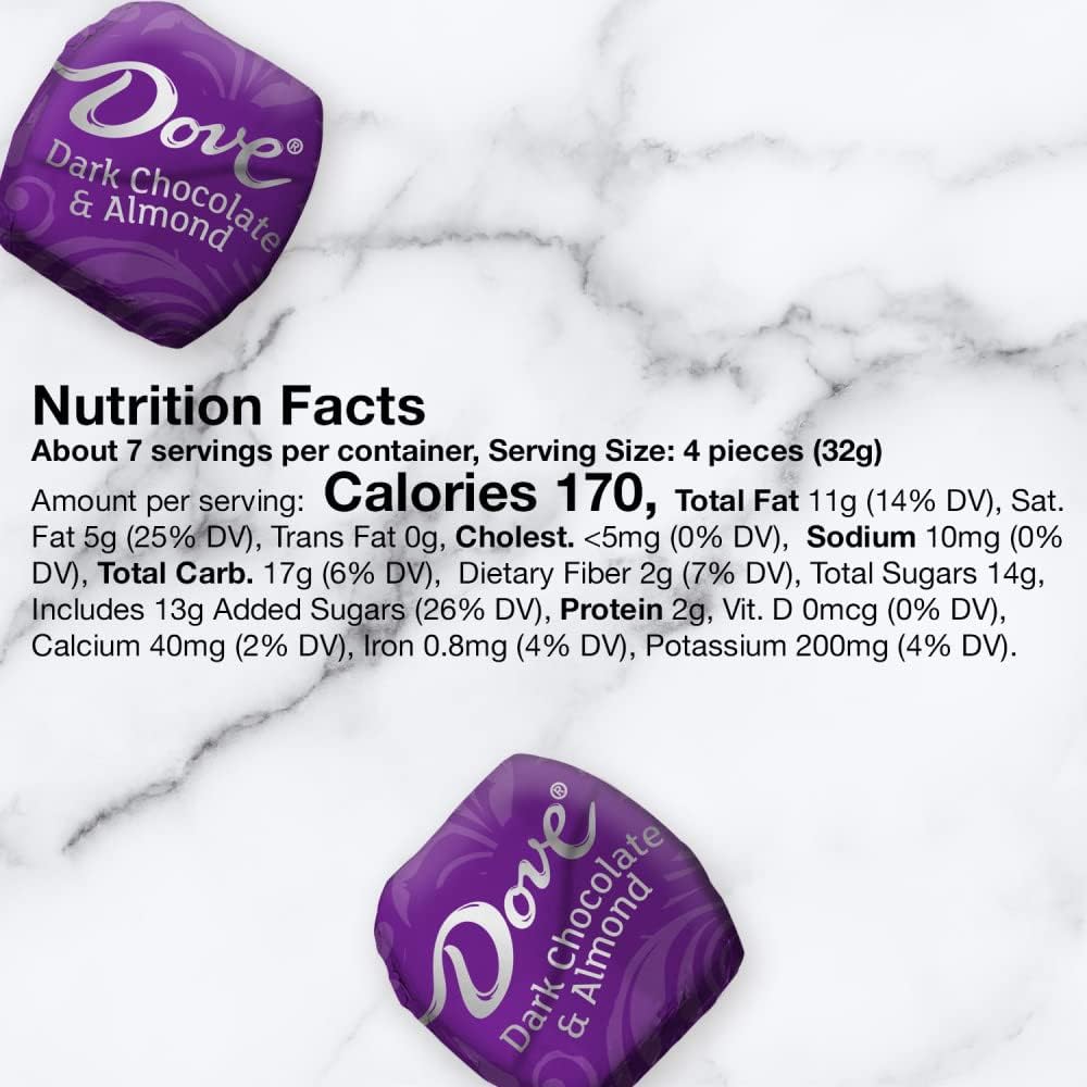 Dove Promises Dark Chocolate Almond Candy Bag, 7.61 Oz