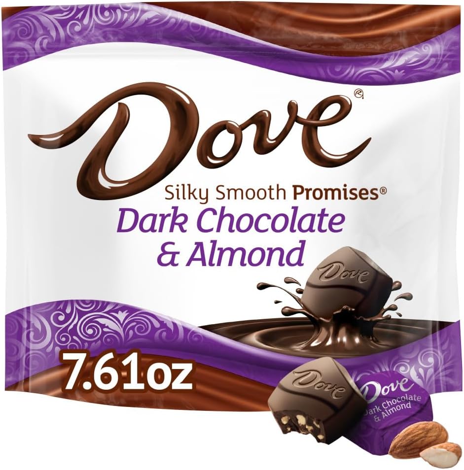 Dove Promises Dark Chocolate Almond Candy Bag, 7.61 Oz